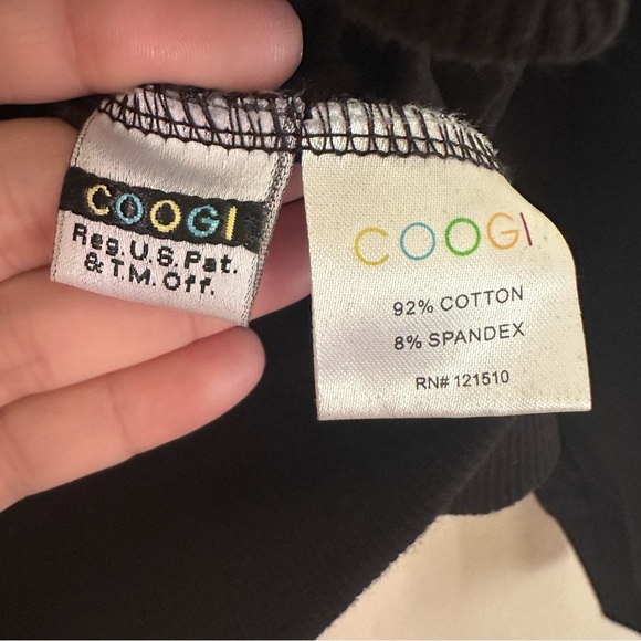 Coogi Black Sparkle Bomber Jacket Girls XL Spell Out Bling Embellished Military - Picture 11 of 12